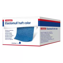 ELASTOMULL Skaftfarve 10 cmx4 m fikseringstape blå, 1 stk