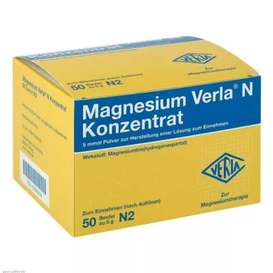 MAGNESIUM VERLA N Koncentrat til oral brug, 50 stk