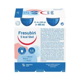 FRESUBIN 5 kcal SHOT Neutral opløsning, 4X120 ml