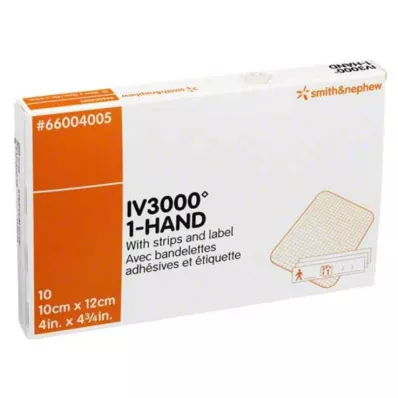 Opsite IV3000 10x12cm transparent kanylefiksering, 10 stk