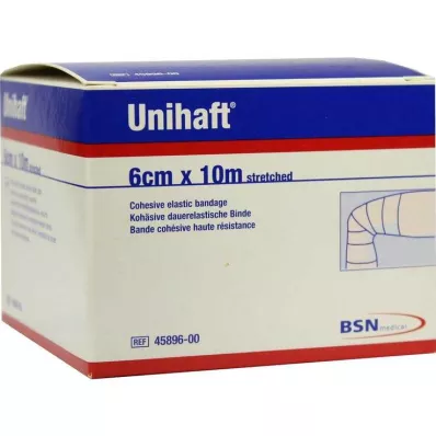 UNIHAFT Ideel bandage 6 cmx10 m, 1 stk UNIHAFT Ideel bandage 6 cmx10 m, 1 stk