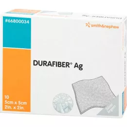DURAFIBER Ag 5x5 cm bandage, 10 stk