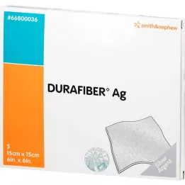 DURAFIBER Ag 15x15 cm bandage, 5 stk