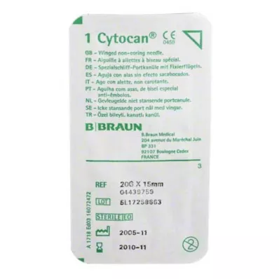 CYTOCAN Portkanyle 20 G 15 mm, 1 stk CYTOCAN Portkanyle 20 G 15 mm, 1 stk