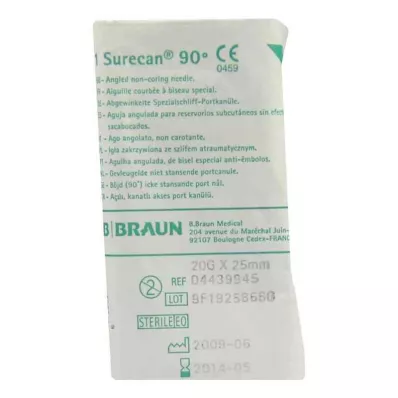 SURECAN Portkanyle 20 Gx25 mm vinklet, 1 stk