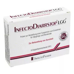 INFECTODIARRSTOP LGG Pulver til fremstilling af en suspension til oral brug, 6 stk