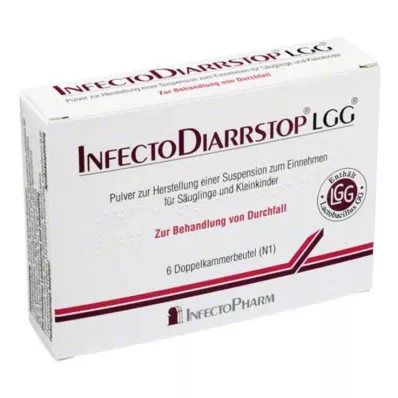 INFECTODIARRSTOP LGG Pulver til fremstilling af en suspension til oral brug, 6 stk