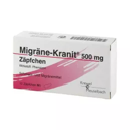 MIGRÄNE KRANIT 500 mg suppositorier, 10 stk
