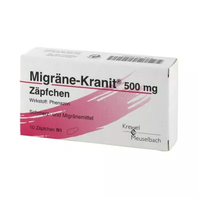 MIGRÄNE KRANIT 500 mg suppositorier, 10 stk