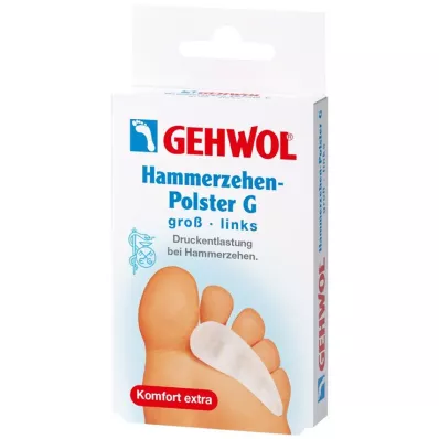 GEHWOL Polymer gel hammertå-pude G venstre, 1 stk