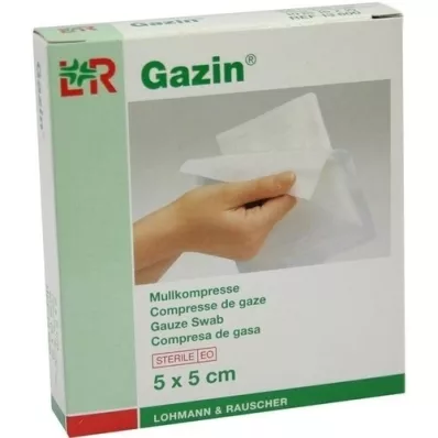 GAZIN Gaze komp. 5x5 cm steril 8-fold, 5X2 stk