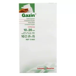 GAZIN Gaze komp. 10x20 cm steril 8-fold, 5X2 stk