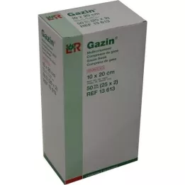 GAZIN Gaze komp. 10x20 cm steril 8-fold, 25X2 stk