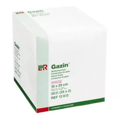 GAZIN Gaze komp. 10x20 cm steril 8-fold, 25X2 stk