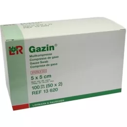 GAZIN Gaze komp. 5x5 cm steril 8-fold, 50X2 stk