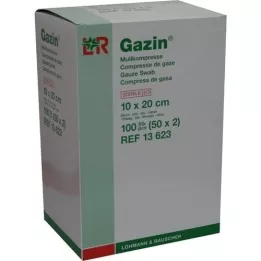 GAZIN Gaze komp. 10x20 cm steril 8-fold, 50X2 stk