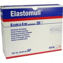 ELASTOMULL 6 cmx4 m elastisk fikseringstape 2100, 20 stk