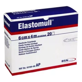 ELASTOMULL 6 cmx4 m elastisk fikseringstape 2100, 20 stk