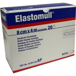 ELASTOMULL 8 cmx4 m elastisk fikseringstape 2101, 20 stk