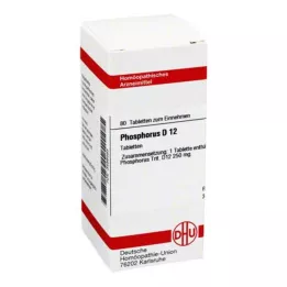 PHOSPHORUS D 12 tabletter, 80 kapsler