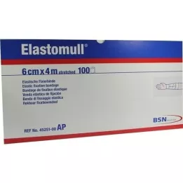 ELASTOMULL 6 cmx4 m elastisk fikseringstape 45251, 100 stk