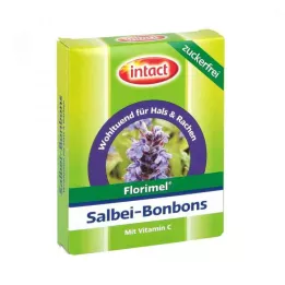 FLORIMEL Salviebolsjer med C-vitamin uden sukker, 40 g