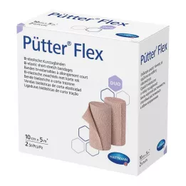 PÜTTER Flex Duo Bandage 10 cmx5 m, 2 stk