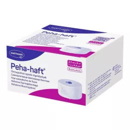 PEHA-HAFT Fikseringsbandage latexfri 2,5 cmx4 m, 8 stk