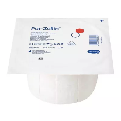 PUR-ZELLIN 4x5 cm usteril rulle med 500 stk., 1 stk