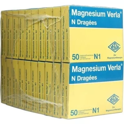 MAGNESIUM VERLA N Overtrukne tabletter, 20X50 stk