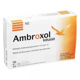 AMBROXOL Inhalationsopløsning til nebulisator, 50X2 ml