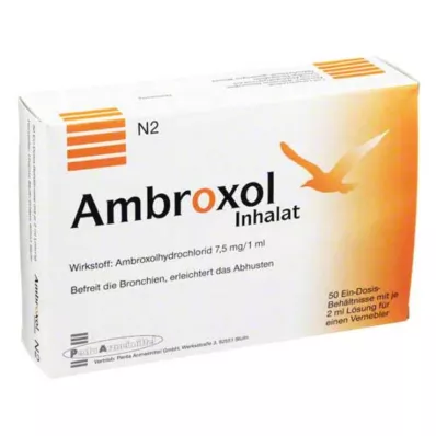 AMBROXOL Inhalationsopløsning til nebulisator, 50X2 ml