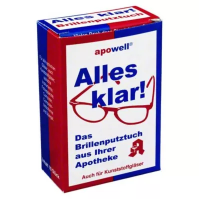 BRILLENPUTZTÜCHER Alle klare, 10 stk