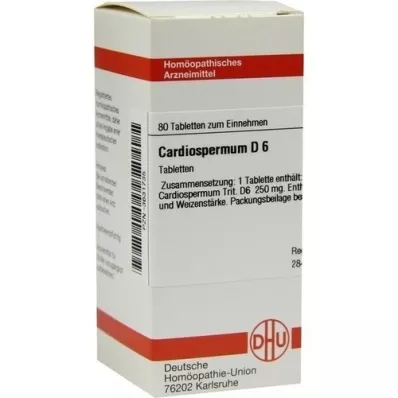 CARDIOSPERMUM D 6 tabletter, 80 kapsler