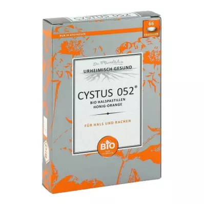 CYSTUS 052 Økologiske halspastiller med honning og appelsin, 66 stk CYSTUS 052 Økologiske halspastiller med honning og appelsin, 66 stk