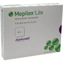 MEPILEX Lite skumbandage 7,5x8,5 cm steril, 5 stk