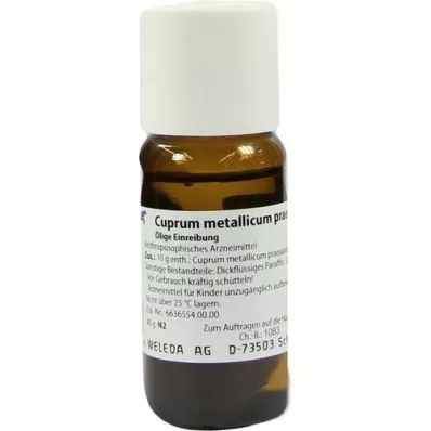 CUPRUM METALLICUM praep.0,4% olieholdigt liniment, 40 g