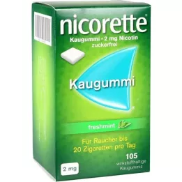 NICORETTE 2 mg freshmint tyggegummi, 105 stk