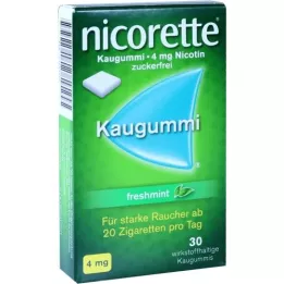 NICORETTE 4 mg freshmint tyggegummi, 30 stk