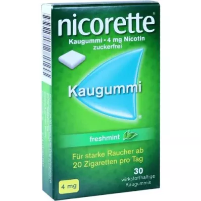 NICORETTE 4 mg freshmint tyggegummi, 30 stk