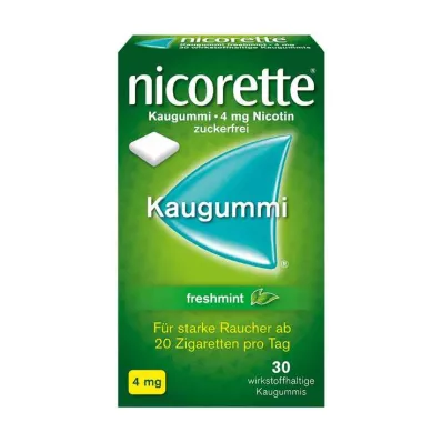 NICORETTE 4 mg freshmint tyggegummi, 30 stk NICORETTE 4 mg freshmint tyggegummi, 30 stk