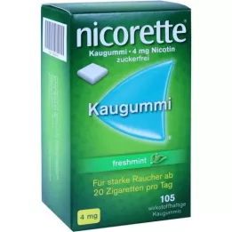 NICORETTE 4 mg freshmint tyggegummi, 105 stk