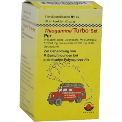 THIOGAMMA Turbo-sæt rene injektionsflasker, 50 ml