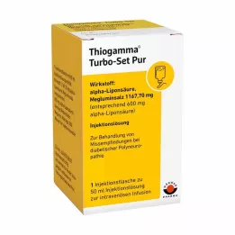 THIOGAMMA Turbo-sæt rene injektionsflasker, 50 ml