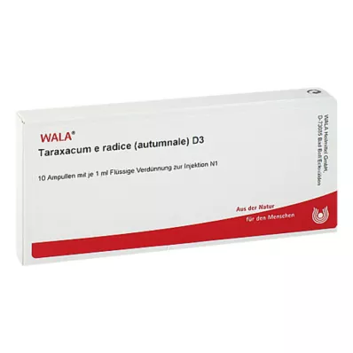 TARAXACUM E Rad.autumnale D 3 ampuller, 10X1 ml