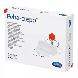 PEHA CREPP Fikseringsbandage 4 cmx4 m, 20 stk