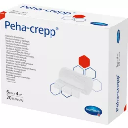 PEHA CREPP Fikseringsbandage 6 cmx4 m, 20 stk