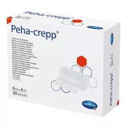 PEHA CREPP Fikseringsbandage 6 cmx4 m, 20 stk