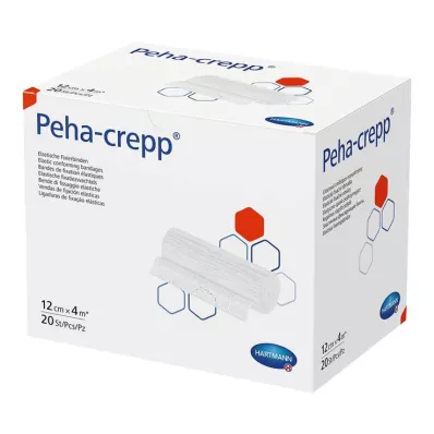 Peha Crepp fikseringsbandage 12 cm x 4 m, 20 stk Peha Crepp fikseringsbandage 12 cm x 4 m, 20 stk