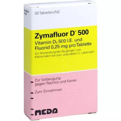 ZYMAFLUOR D 500 tabletter, 30 kapsler